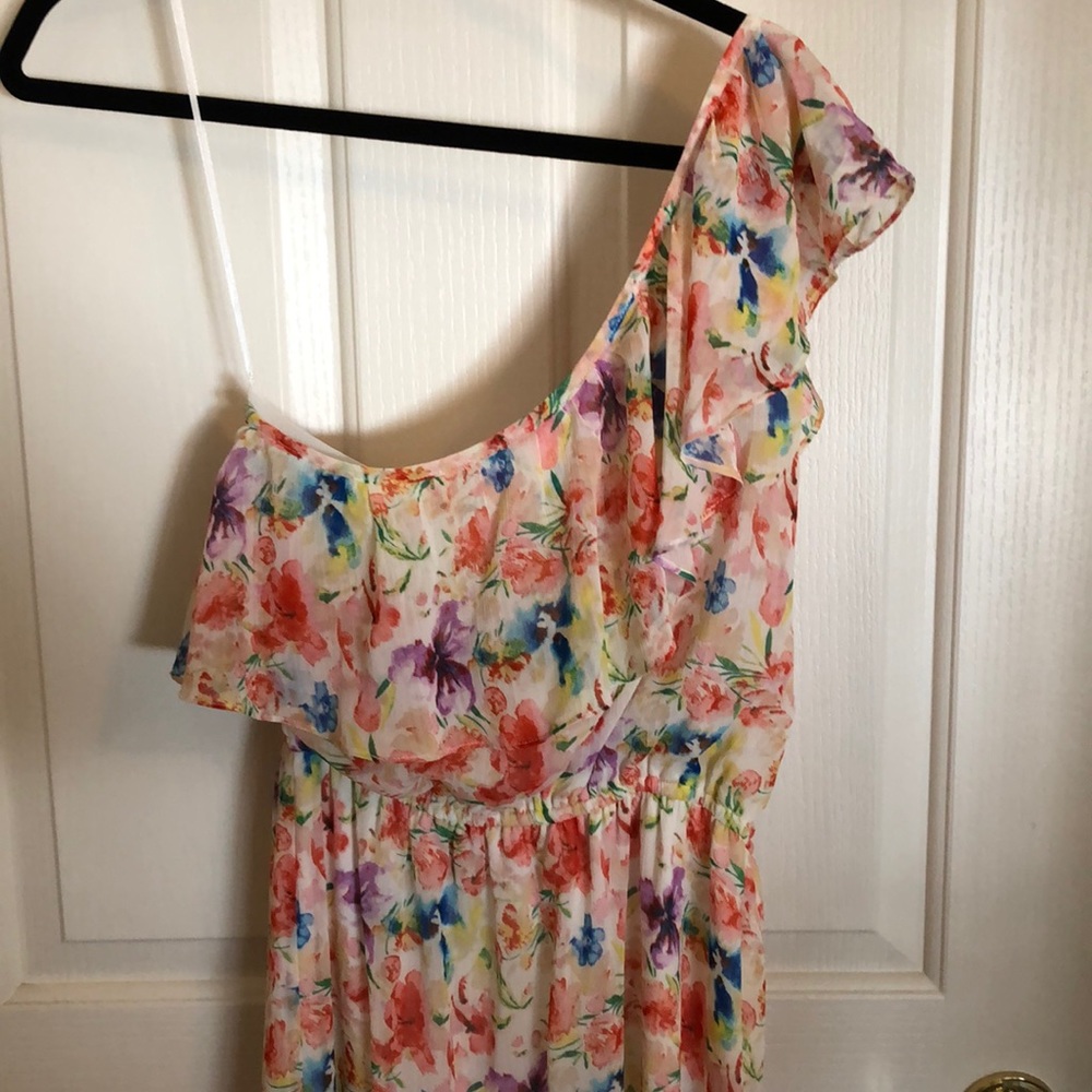 Beautiful one shoulder dress from Dillard’s